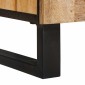 vidaXL Πλαϊνό γραφείο 2 τμχ. 60 x 33 x 75 cm Στερεό ξύλο μάνγκο Καφέ