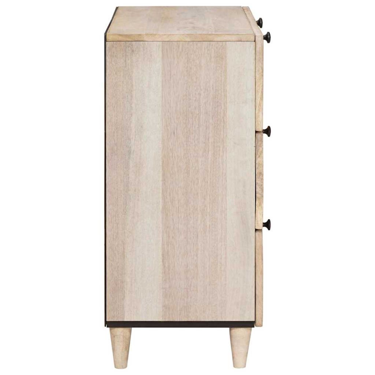 vidaXL Πλαϊνό γραφείο 2 τμχ. 120 x 33,5 x 75 εκ Μασίφ ξύλο μάνγκο