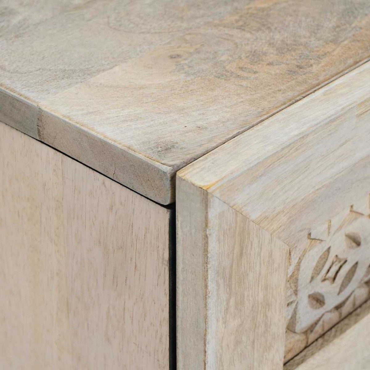 vidaXL Πλαϊνό γραφείο 2 τμχ. 120 x 33,5 x 75 εκ Μασίφ ξύλο μάνγκο
