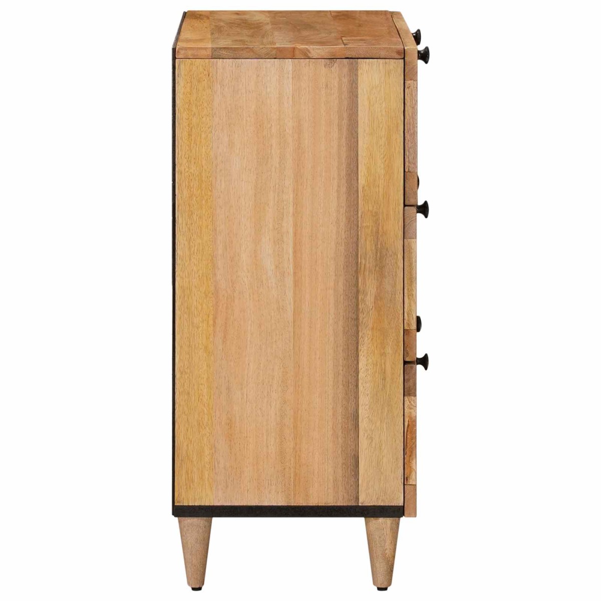 vidaXL Πλαϊνό γραφείο 2 τμχ. 60 x 33 x 75 cm Στερεό ξύλο μάνγκο Φυσικό