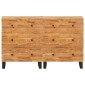 vidaXL Πλαϊνό γραφείο 2 τμχ. 60 x 33 x 75 cm Στερεό ξύλο μάνγκο Καφέ