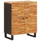 vidaXL Πλαϊνό γραφείο 3 τμχ. 60 x 33 x 75 cm Στερεό ξύλο μάνγκο Καφέ