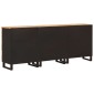 vidaXL Πλαϊνό γραφείο 3 τμχ. 60 x 33 x 75 cm Στερεό ξύλο μάνγκο Καφέ