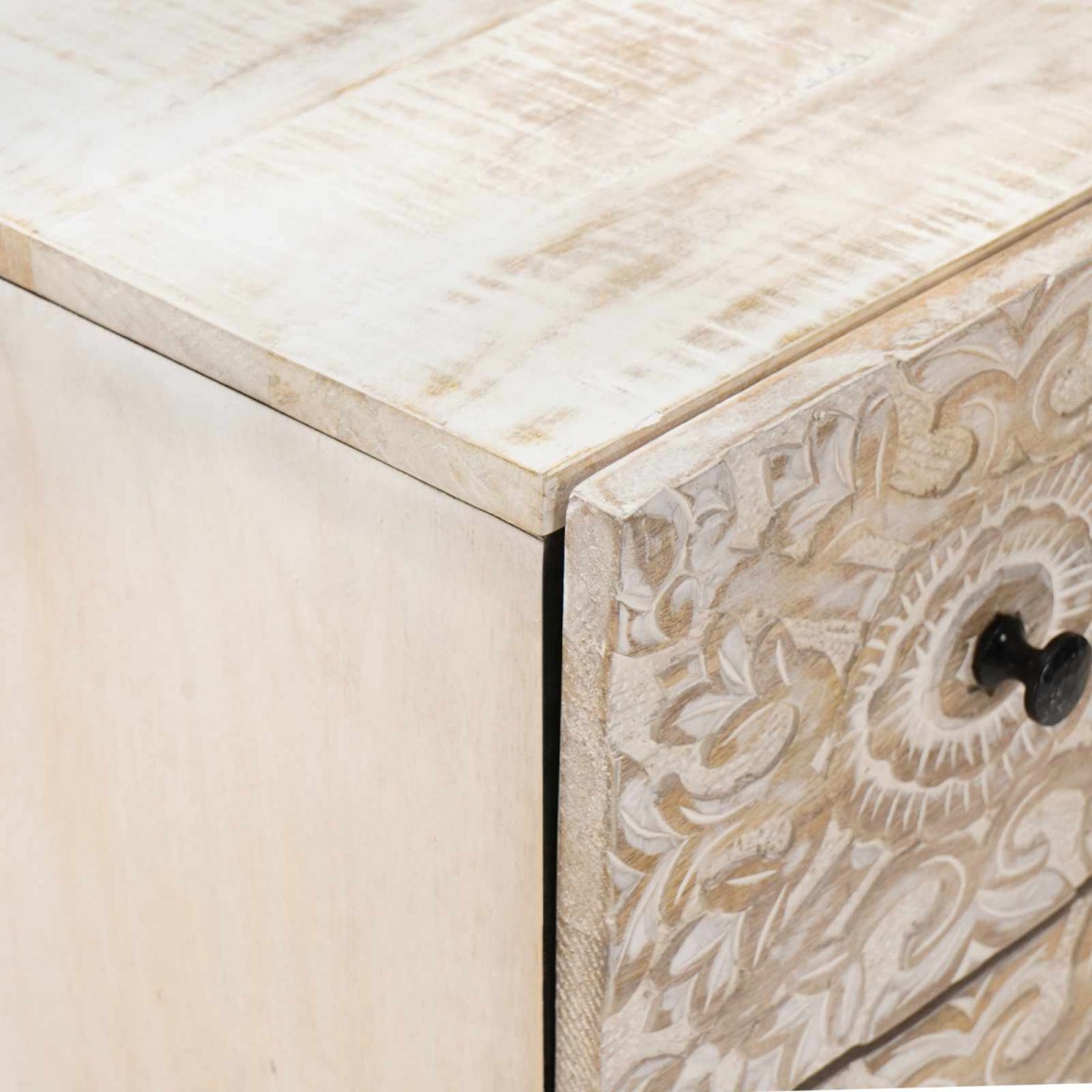 vidaXL Πλαϊνό γραφείο 2 τμχ. 60 x 33,5 x 75 εκ. Στερεό ξύλο μάνγκο