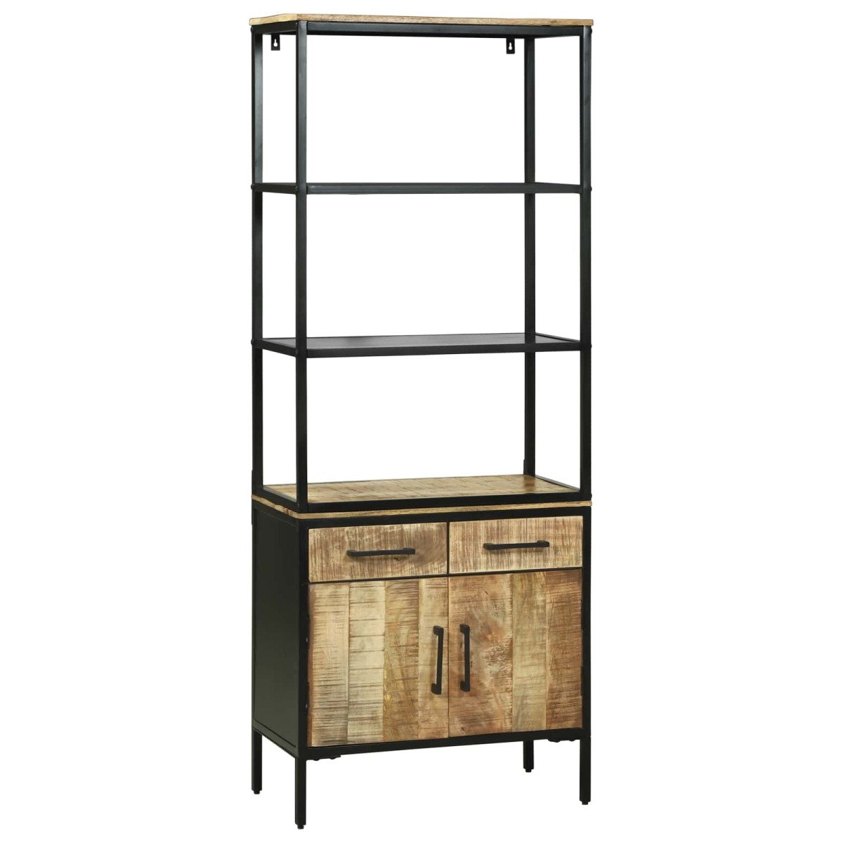 vidaXL Highboard με συρτάρι Καφέ 70 x 35 x 180 εκ. Στερεό ξύλο μάνγκο
