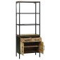 vidaXL Highboard με συρτάρι Καφέ 70 x 35 x 180 εκ. Στερεό ξύλο μάνγκο