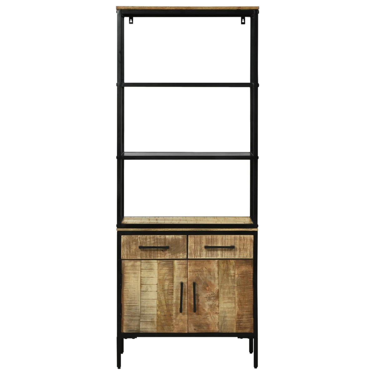 vidaXL Highboard με συρτάρι Καφέ 70 x 35 x 180 εκ. Στερεό ξύλο μάνγκο