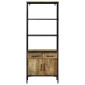 vidaXL Highboard με συρτάρι Καφέ 70 x 35 x 180 εκ. Στερεό ξύλο μάνγκο