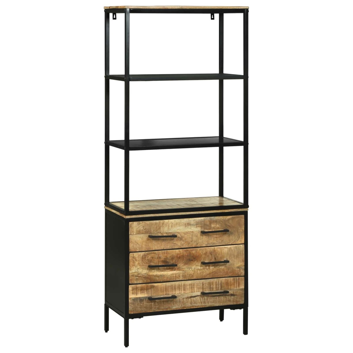 vidaXL Highboard με συρτάρι Καφέ 70 x 35 x 180 εκ. Στερεό ξύλο μάνγκο