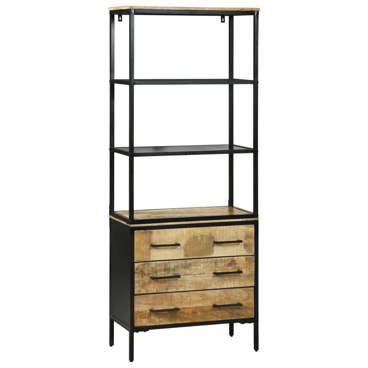 vidaXL Highboard με συρτάρι Καφέ 70 x 35 x 180 εκ. Στερεό ξύλο μάνγκο