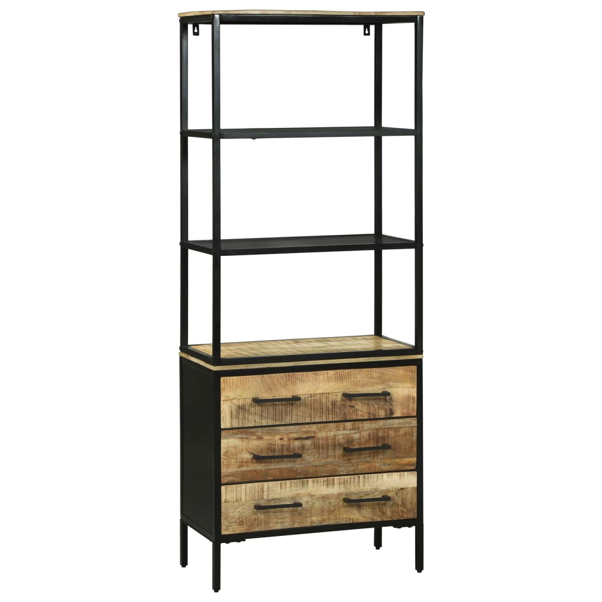 vidaXL Highboard με συρτάρι Καφέ 70 x 35 x 180 εκ. Στερεό ξύλο μάνγκο