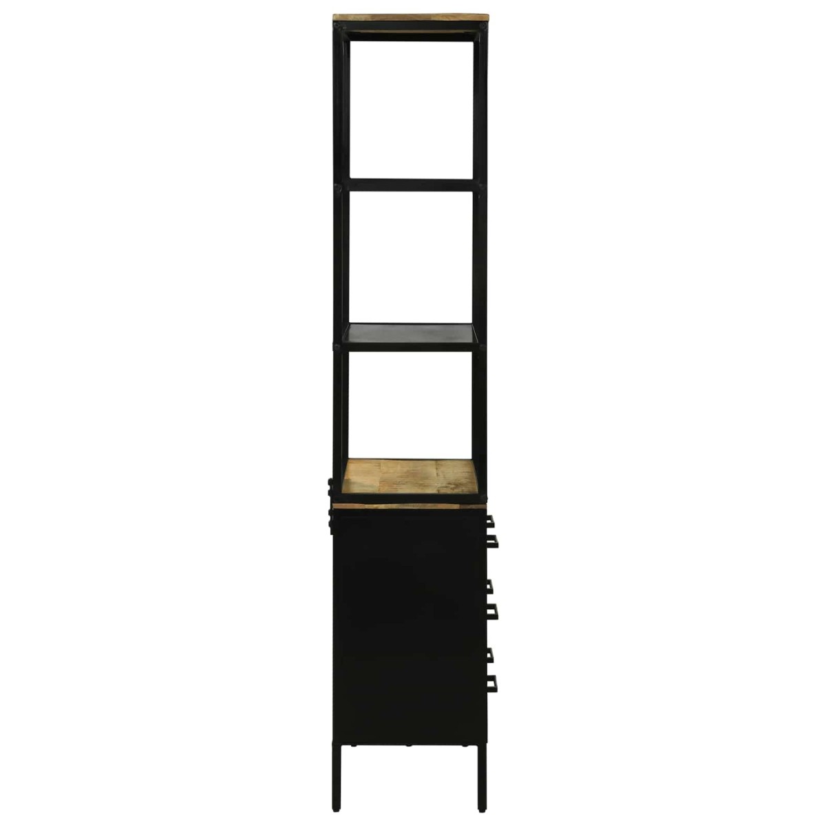 vidaXL Highboard με συρτάρι Καφέ 70 x 35 x 180 εκ. Στερεό ξύλο μάνγκο