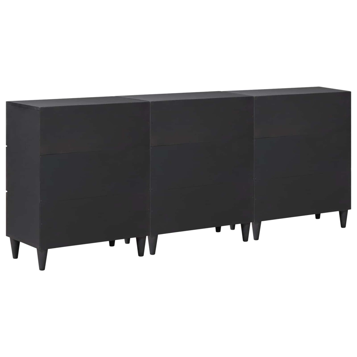 vidaXL Ντουλάπες Αποθήκευσης 3 τμχ. 180 x 33 x 75 εκ. Πολύχρωμο