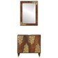 vidaXL Σετ Ντουλαπιών Μπάνιου 2 τμχ. Μέλι Καφέ 62 x 33 x 58 εκ.