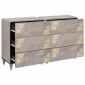 vidaXL Πλαϊνό γραφείο 2 τμχ. 60 x 33 x 75 cm Στερεό ξύλο μάνγκο Γκρι