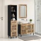vidaXL Σετ Ντουλαπιών Μπάνιου 3 τμχ. Φυσικό 38 x 33 x 160 εκ.