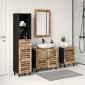vidaXL Σετ Ντουλαπιών Μπάνιου 4 τμχ. Φυσικό 38 x 33 x 160 εκ.