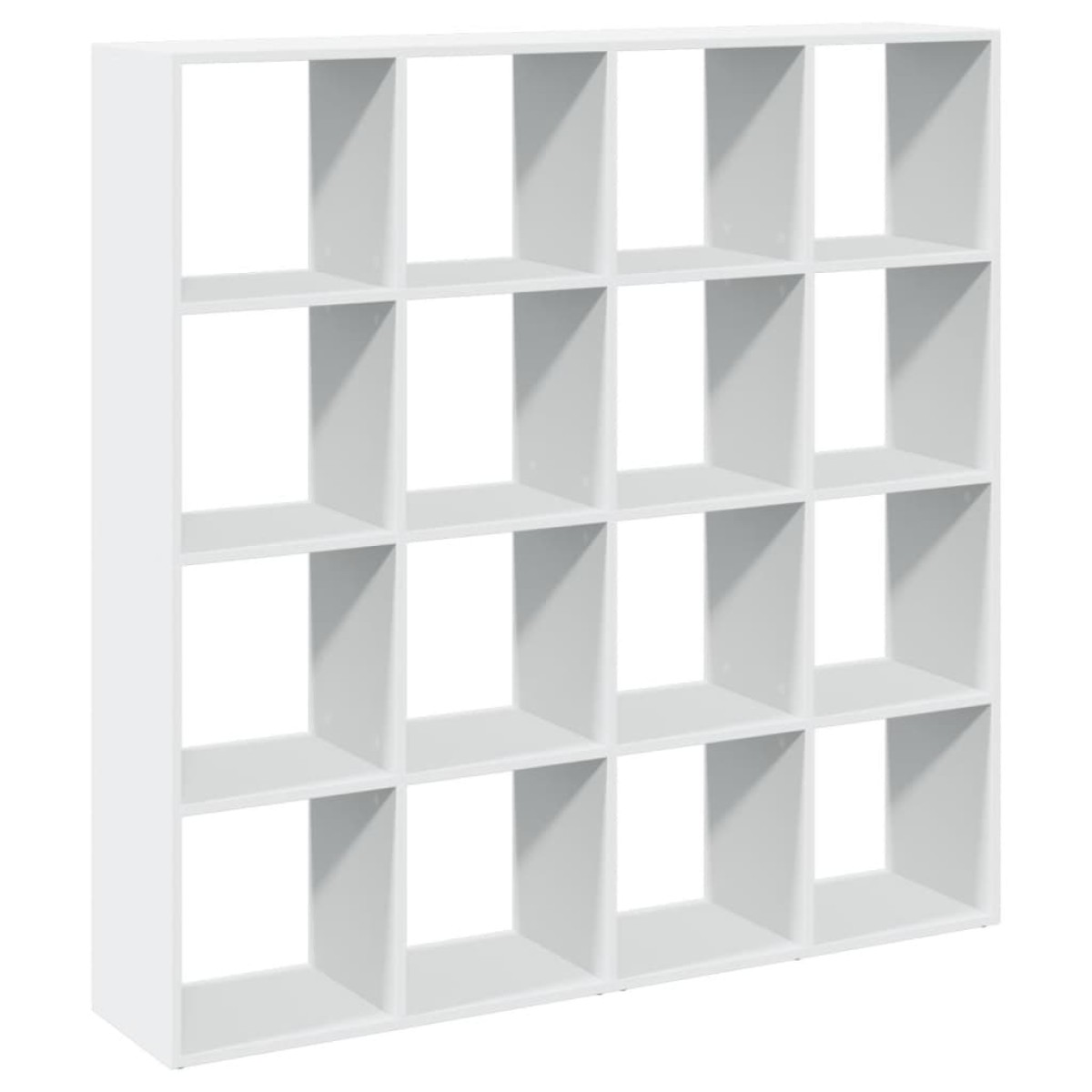 vidaXL Βιβλιοθήκη Λευκή 137,5x29x137,5 εκ. από Επεξεργασμένο Ξύλο