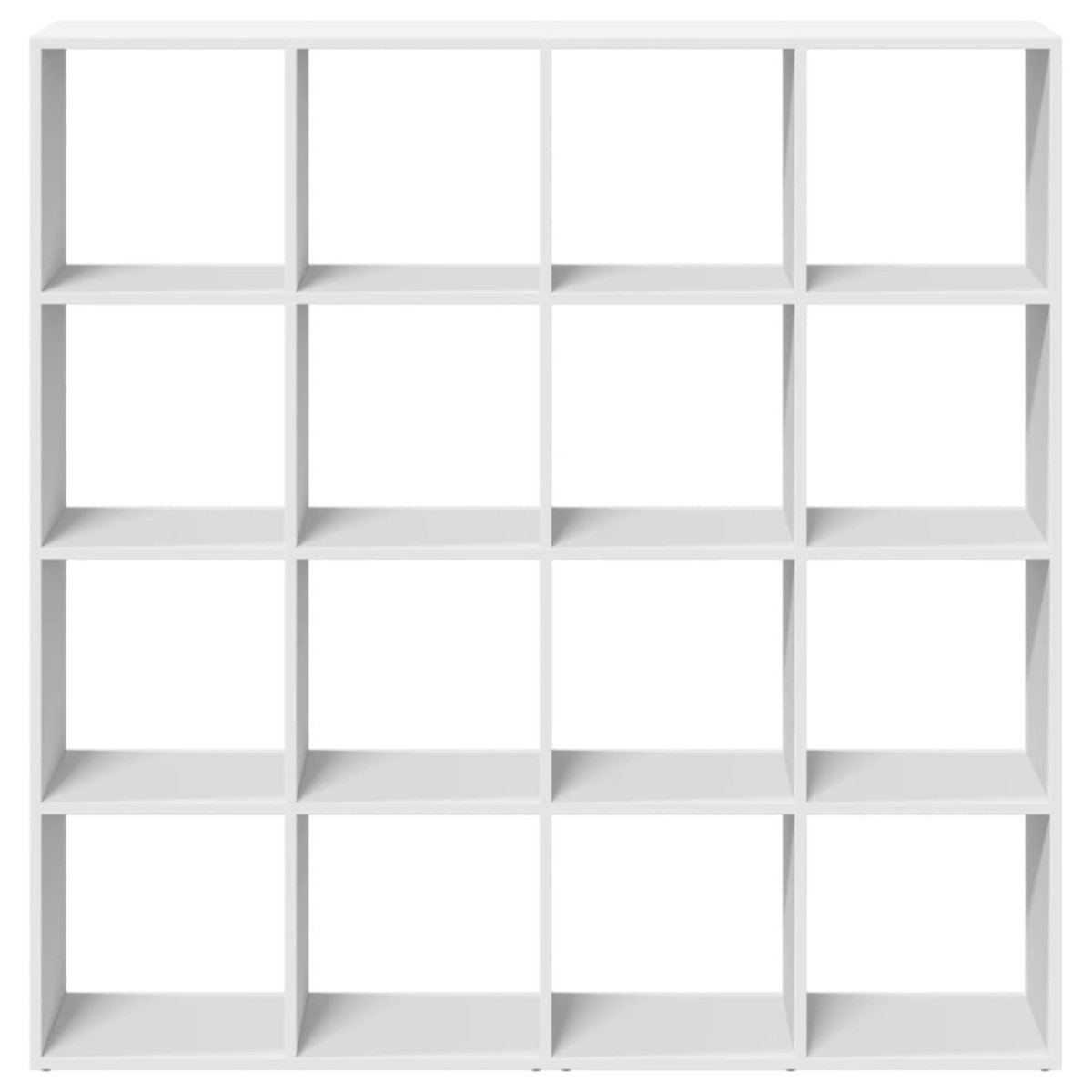 vidaXL Βιβλιοθήκη Λευκή 137,5x29x137,5 εκ. από Επεξεργασμένο Ξύλο