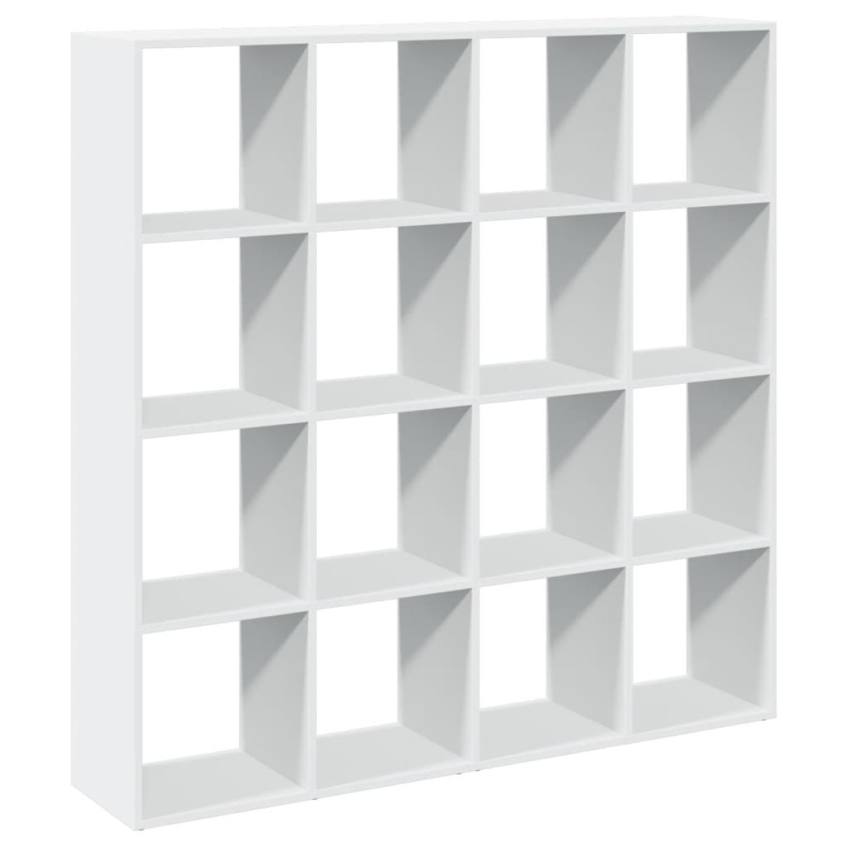 vidaXL Βιβλιοθήκη Λευκή 137,5x29x137,5 εκ. από Επεξεργασμένο Ξύλο