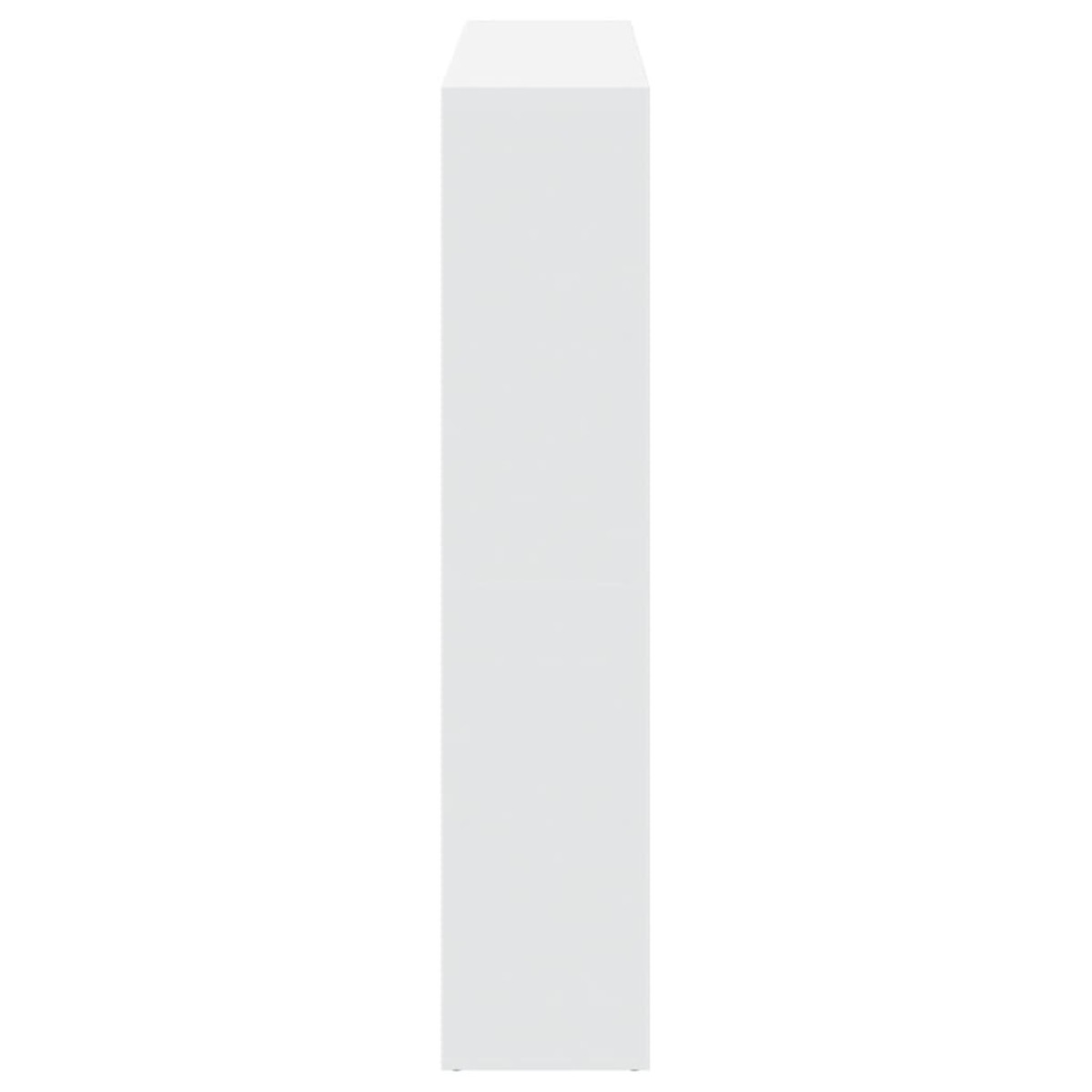 vidaXL Βιβλιοθήκη Λευκή 137,5x29x137,5 εκ. από Επεξεργασμένο Ξύλο