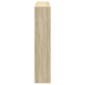 vidaXL Βιβλιοθήκη Sonoma Δρυς 137,5x29x137,5εκ. Επεξεργασμένο Ξύλο