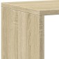 vidaXL Βιβλιοθήκη Sonoma Δρυς 137,5x29x137,5εκ. Επεξεργασμένο Ξύλο