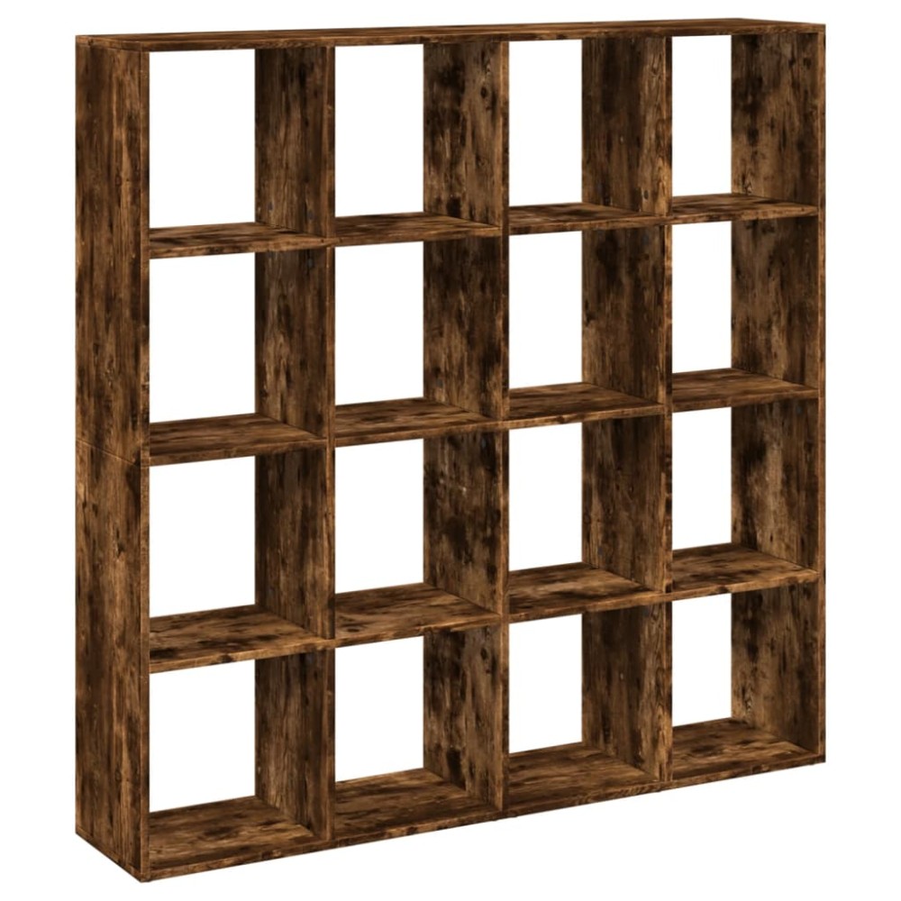vidaXL Βιβλιοθήκη Καπνιστή Δρυς 137,5x29x137,5εκ. Επεξεργασμένο Ξύλο
