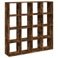 vidaXL Βιβλιοθήκη Καπνιστή Δρυς 137,5x29x137,5εκ. Επεξεργασμένο Ξύλο