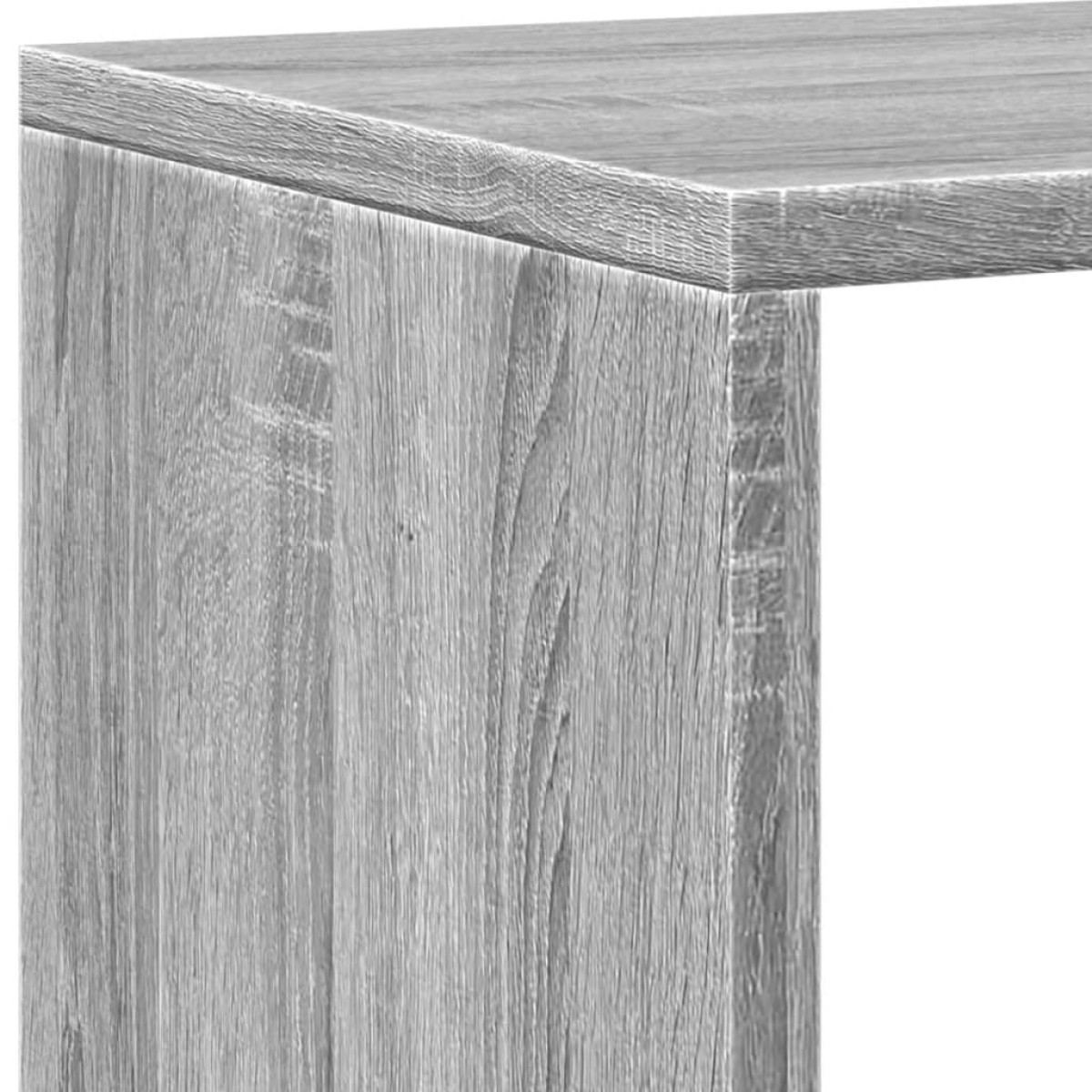 vidaXL Βιβλιοθήκη Γκρι Sonoma 137,5x29x137,5 εκ. Επεξεργασμένο Ξύλο
