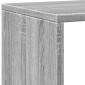 vidaXL Βιβλιοθήκη Γκρι Sonoma 137,5x29x137,5 εκ. Επεξεργασμένο Ξύλο