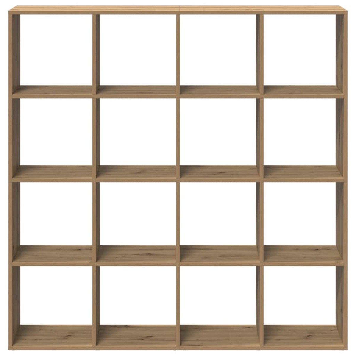vidaXL Βιβλιοθήκη Αρτισιανή Δρυς 137,5x29x137,5 εκ. Επεξεργασμένο Ξύλο