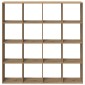 vidaXL Βιβλιοθήκη Αρτισιανή Δρυς 137,5x29x137,5 εκ. Επεξεργασμένο Ξύλο