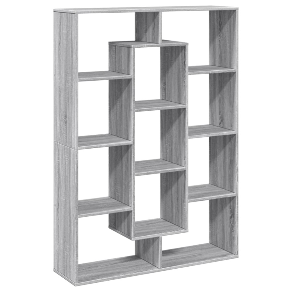 vidaXL Βιβλιοθήκη Γκρι Sonoma 102x29x143 εκ. από Επεξεργασμένο Ξύλο