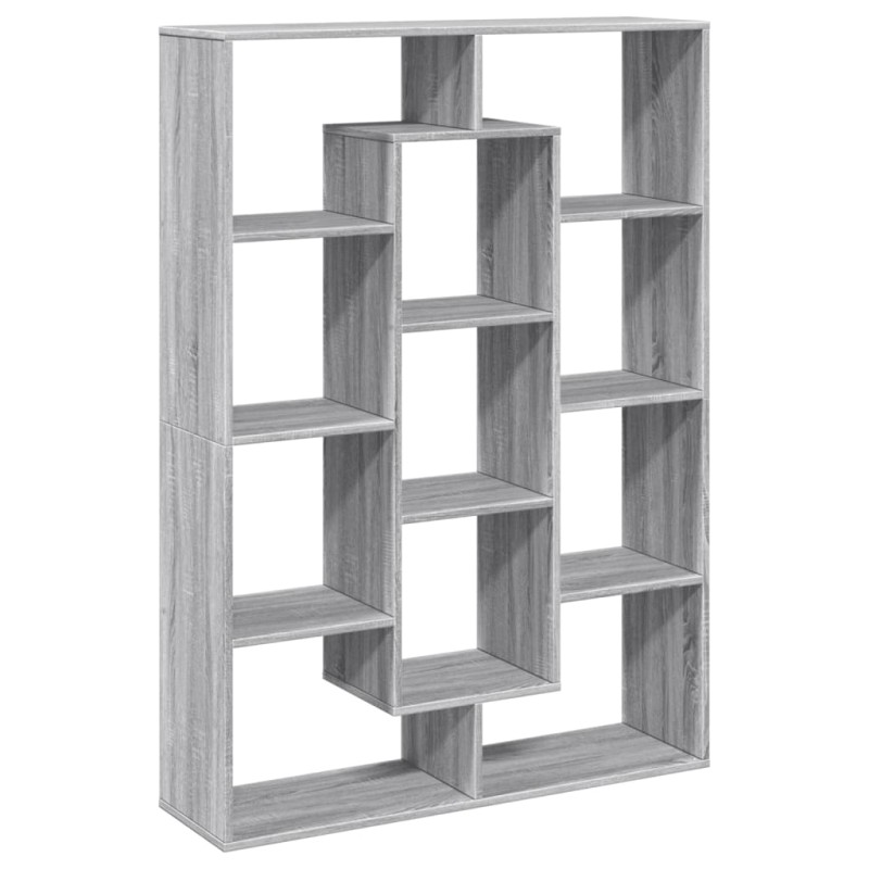 vidaXL Βιβλιοθήκη Γκρι Sonoma 102x29x143 εκ. από Επεξεργασμένο Ξύλο