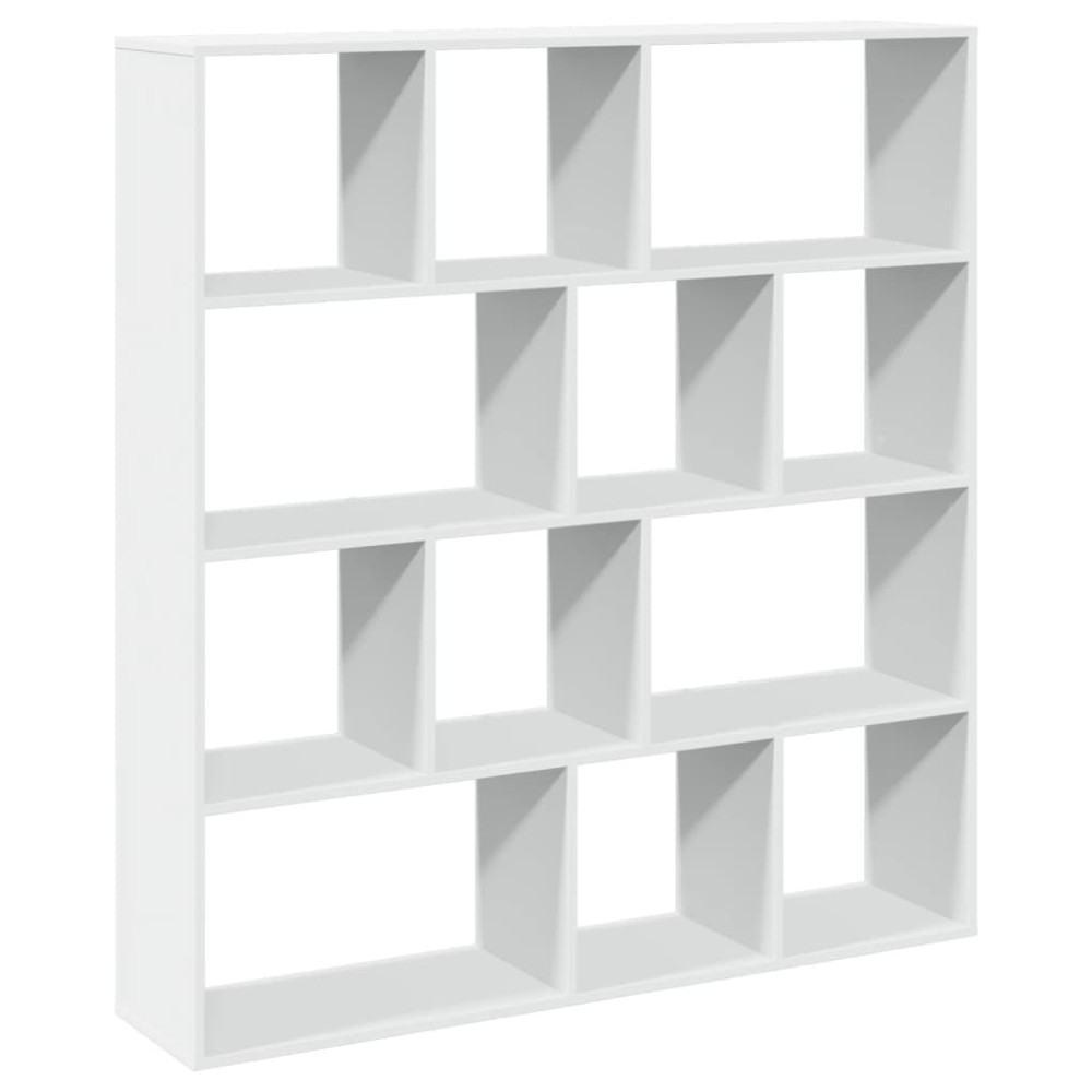vidaXL Βιβλιοθήκη Λευκή 132x29x141,5 εκ. από Επεξεργασμένο Ξύλο