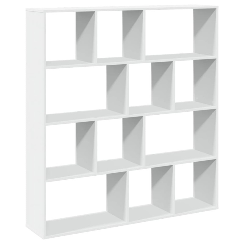 vidaXL Βιβλιοθήκη Λευκή 132x29x141,5 εκ. από Επεξεργασμένο Ξύλο