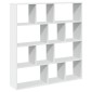 vidaXL Βιβλιοθήκη Λευκή 132x29x141,5 εκ. από Επεξεργασμένο Ξύλο