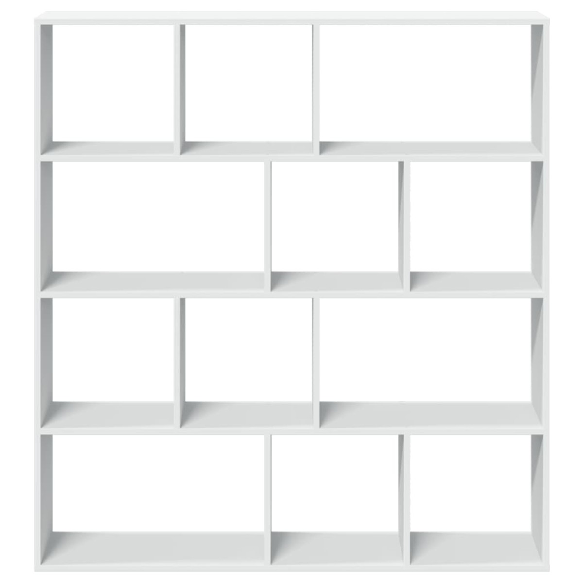 vidaXL Βιβλιοθήκη Λευκή 132x29x141,5 εκ. από Επεξεργασμένο Ξύλο