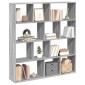 vidaXL Βιβλιοθήκη Γκρι Sonoma 132x29x141,5 εκ. από Επεξεργασμένο Ξύλο