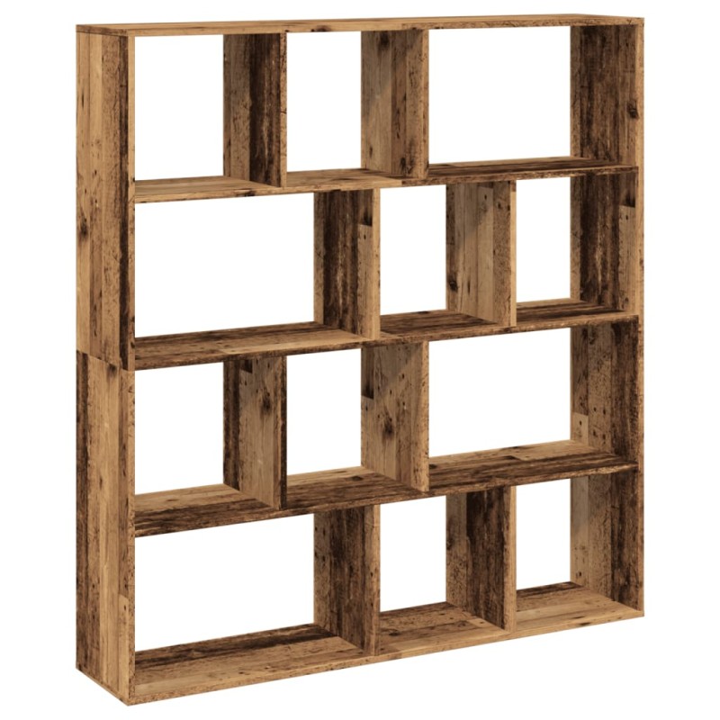 vidaXL Βιβλιοθήκη Όψη Παλαιού Ξύλου 132x29x141,5εκ. Επεξεργασμένο Ξύλο