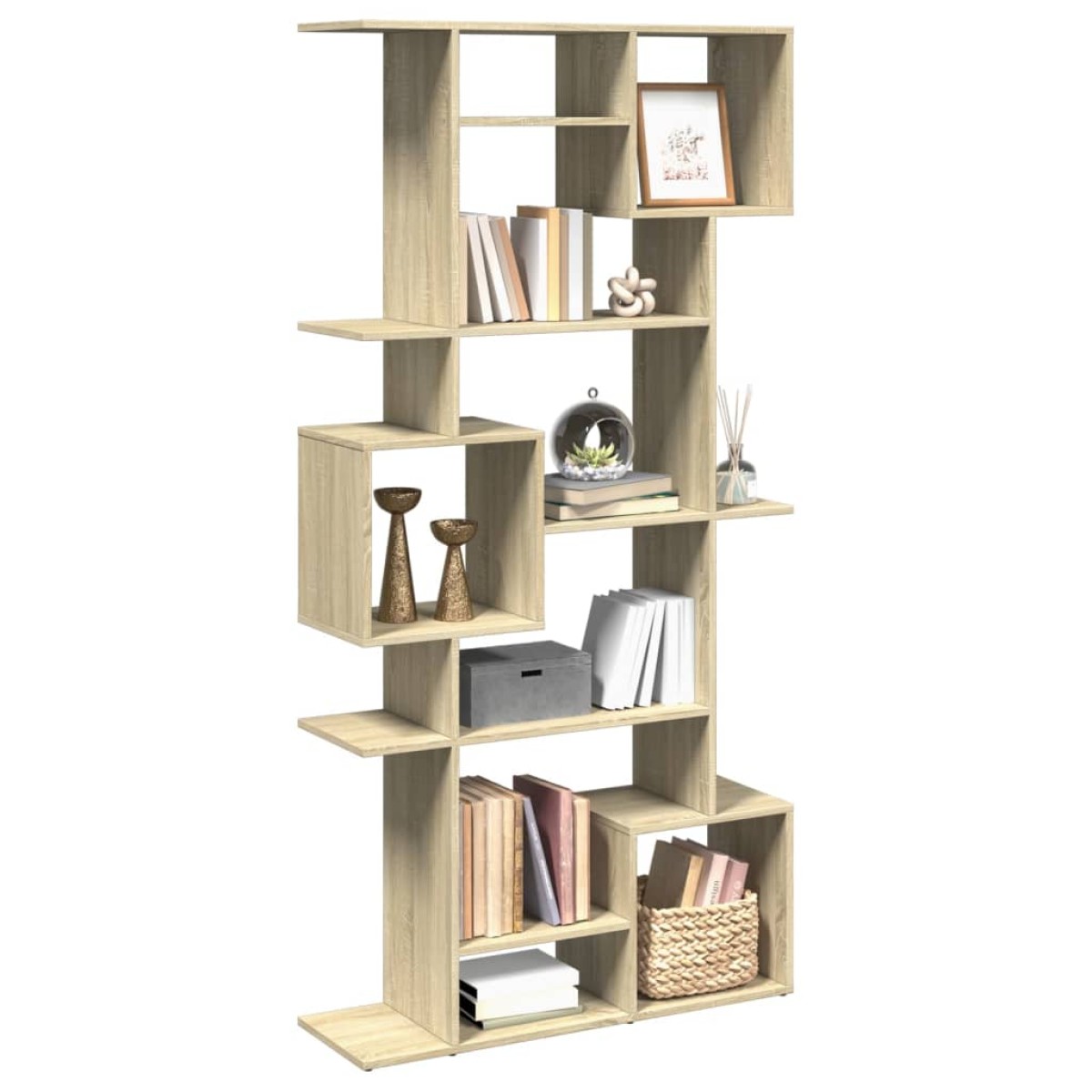 vidaXL Βιβλιοθήκη Χρώμα Sonoma Δρυς 92x29x188 εκ. Επεξεργασμένο Ξύλο
