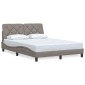vidaXL Σκελετός Κρεβατιού Χωρίς Στρώμα Taupe 120x200 εκ. Υφασμάτινο