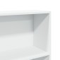 vidaXL Βιβλιοθήκη με 5 Ράφια Λευκή 80x30x189 εκ. Επεξεργασμένο Ξύλο