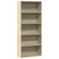 vidaXL Βιβλιοθήκη Sonoma Δρυς 80 x 30 x 189 εκ. Επεξεργασμένο Ξύλο