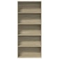 vidaXL Βιβλιοθήκη Sonoma Δρυς 80 x 30 x 189 εκ. Επεξεργασμένο Ξύλο