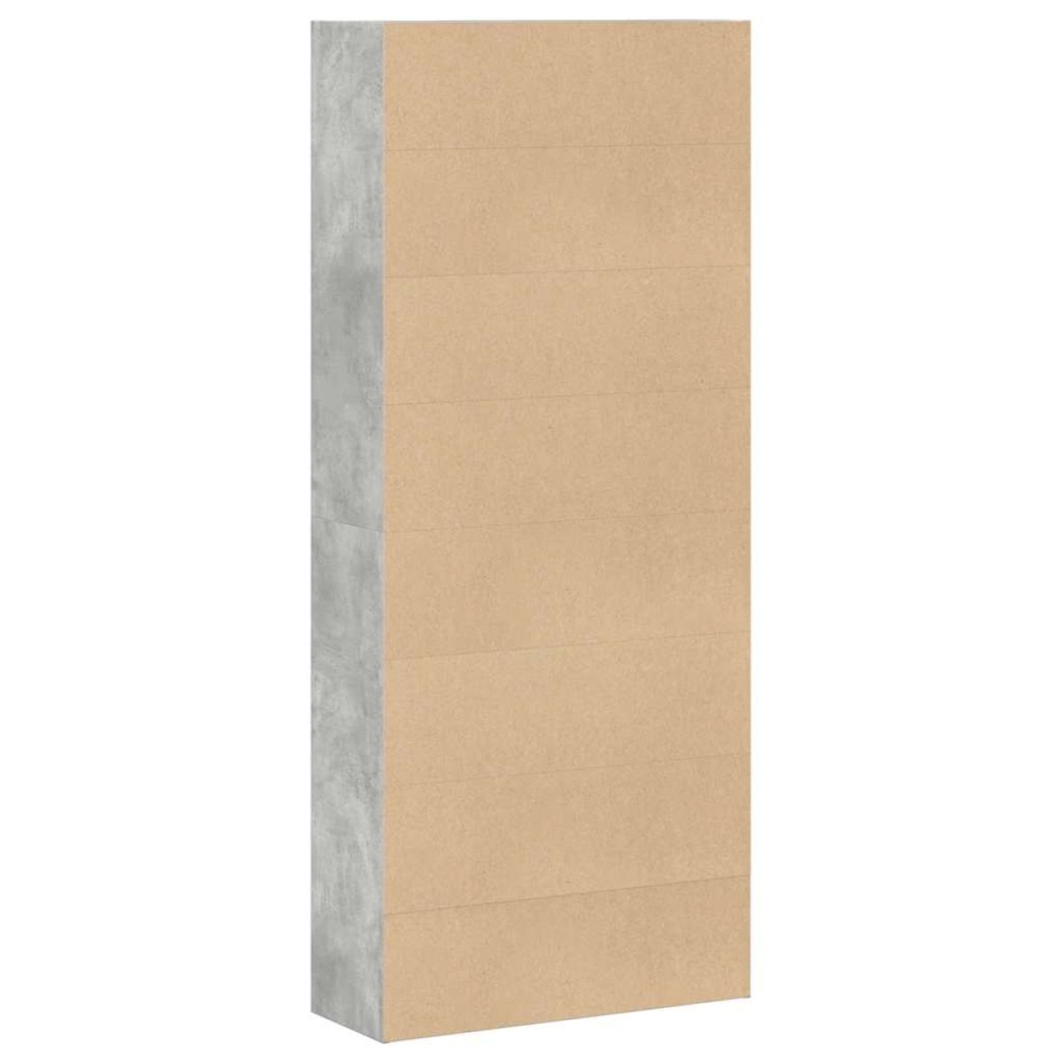 ντουλάπι βιβλίων vidaXL Γκρι μπετόν 80x30x189 cm Κατασκευασμένο ξύλο