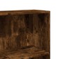 vidaXL Ντουλάπι βιβλίων καπνιστή δρυς 80x30x189 cm Κατασκευασμένο ξύλο