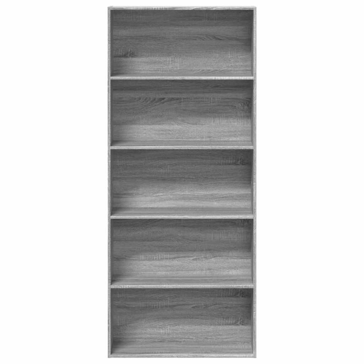 ντουλάπι βιβλίων vidaXL Γκρι Sonoma 80x30x189 cm Κατασκευασμένο ξύλο