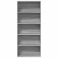 ντουλάπι βιβλίων vidaXL Γκρι Sonoma 80x30x189 cm Κατασκευασμένο ξύλο